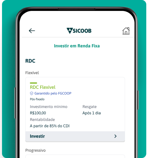 Investimentos no App Sicoob